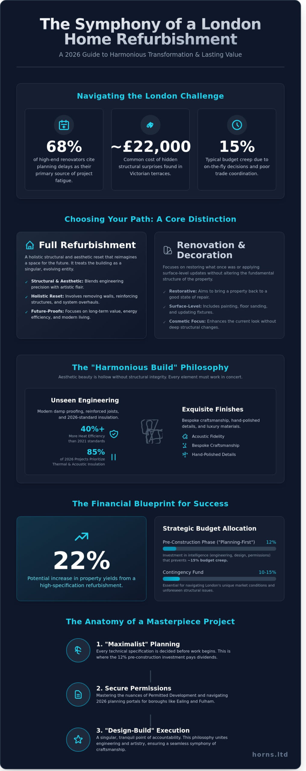 Mastering Home Refurbishment in London: The 2026 Definitive Guide - Infographic