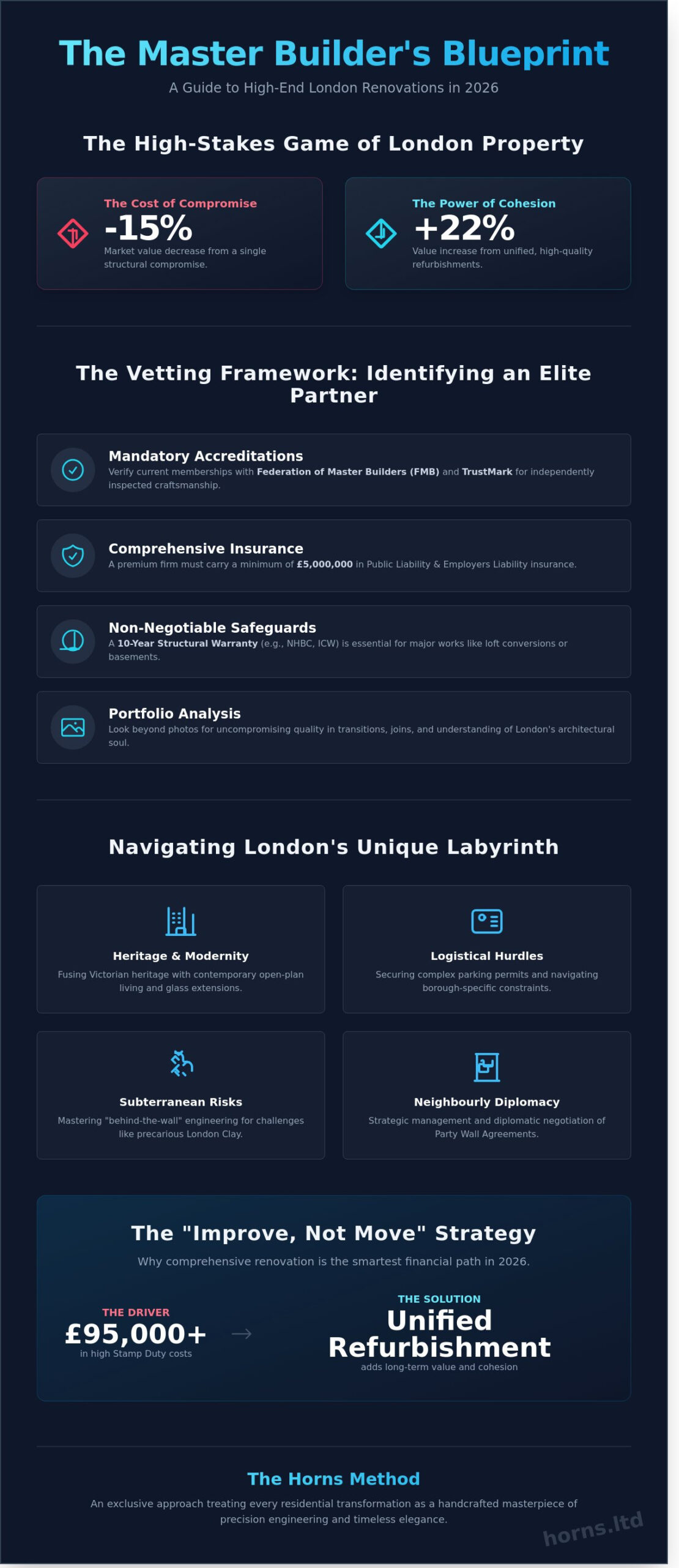 Expert Builders in London: The 2026 Guide to Selecting a Premium Construction Partner - Infographic
