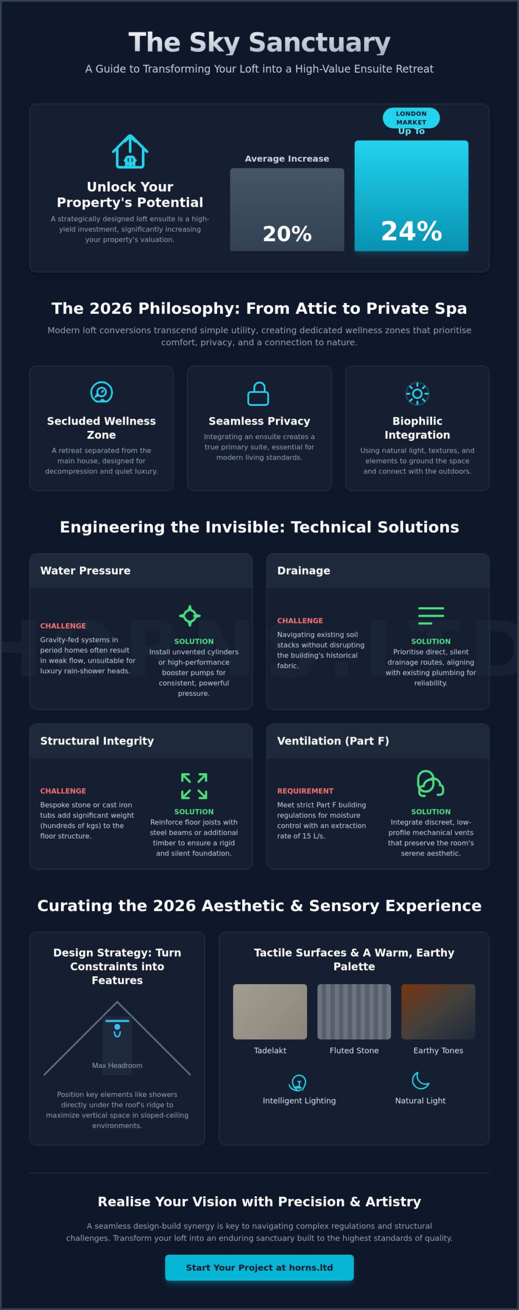 Ensuite Bathroom in Loft Conversion Ideas: A 2026 Guide to Bespoke Luxury - Infographic