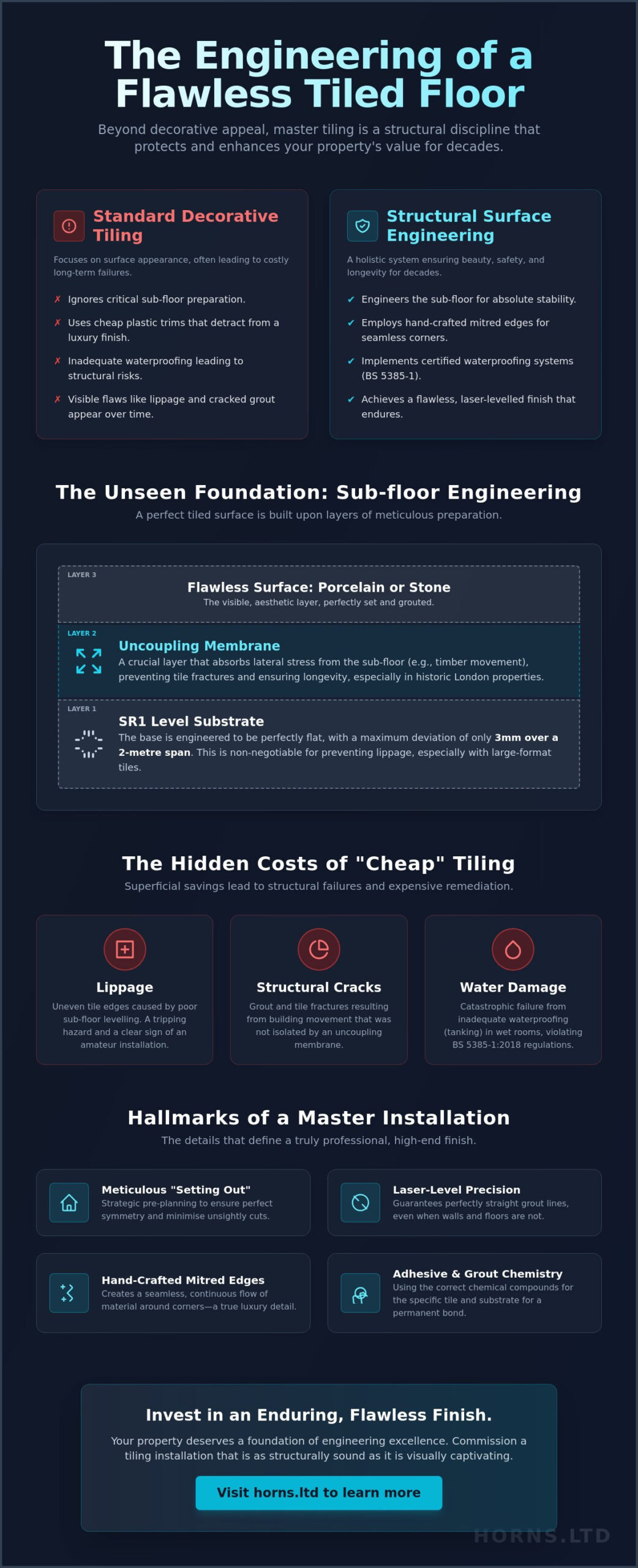 Premium Tiling Services in London: The 2026 Guide to Masterful Finishes - Infographic